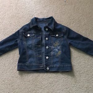 Childrens Denim Jacket With Flower Designs